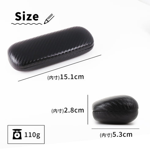 幾何学模様のスタイリッシュなハードメガネケース MT561